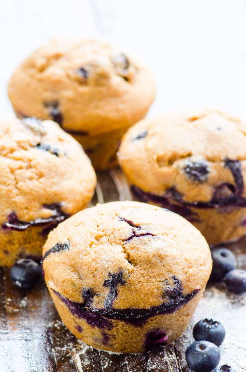 Healthy Applesauce Muffins No Sugar
 Healthy Blueberry Muffins iFOODreal Healthy Family Recipes