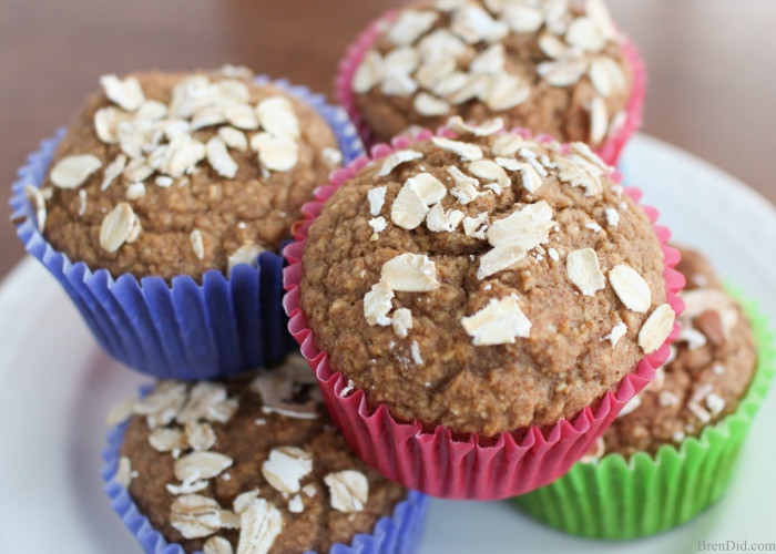 Healthy Applesauce Muffins No Sugar
 No Sugar Apple Cinnamon Healthy Muffins Bren Did