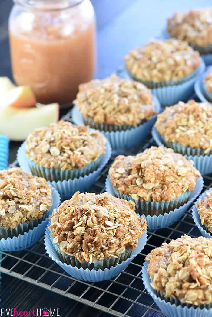 Healthy Applesauce Muffins
 Healthy Whole Wheat & Honey Applesauce Muffins
