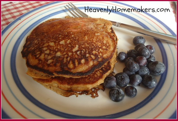 Healthy Applesauce Pancakes
 Heavenly Homemakers