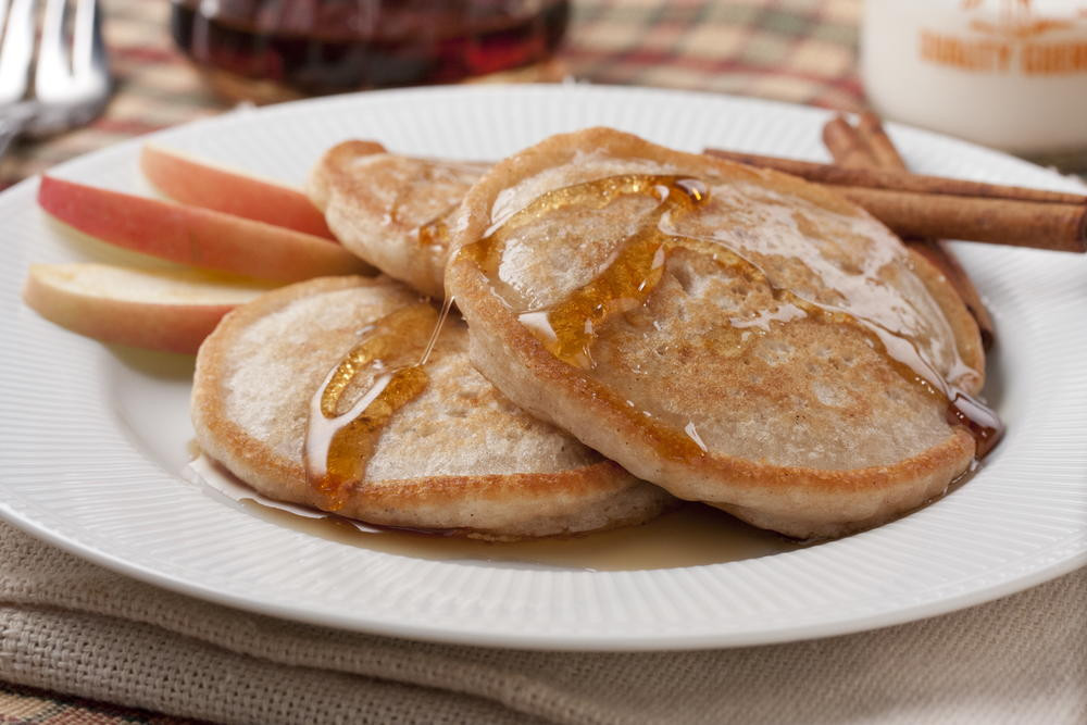 Healthy Applesauce Pancakes
 Cinnamon Applesauce Pancakes