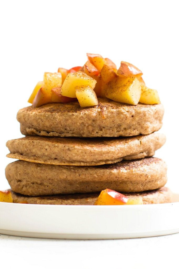 Healthy Applesauce Pancakes
 Healthy Fluffy Flourless Apple Pie Pancakes Vegan Gluten
