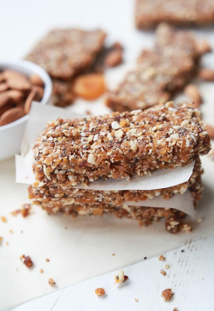 Healthy Apricot Recipes
 No Bake Apricot Almond Energy Bars