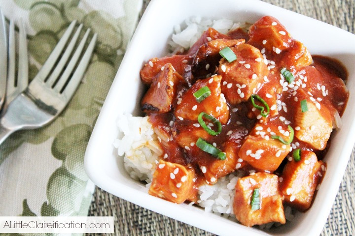 Healthy Asian Chicken Recipes
 Healthy & Easy Crock Pot Sesame Chicken A Little