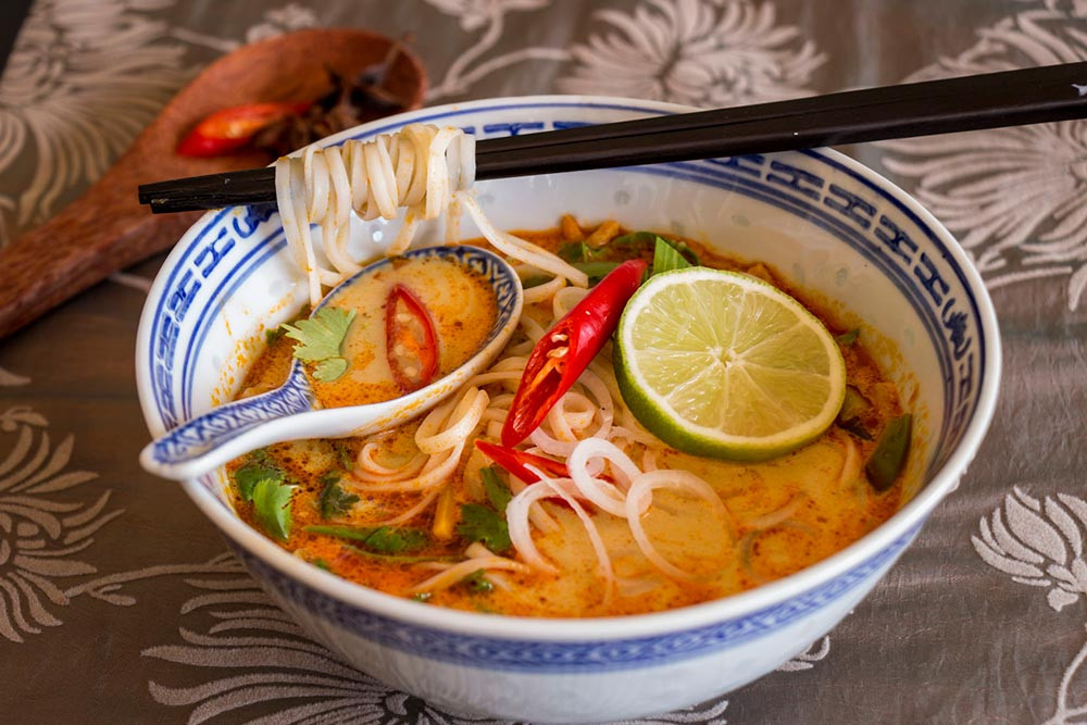 Healthy Asian Soup Recipes
 Spicy coconut noodle soup