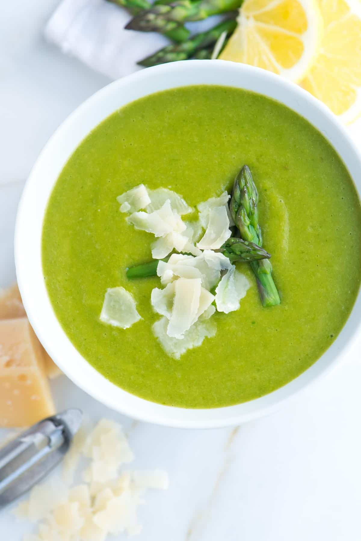 Healthy Asparagus Soup
 Guilt Free Asparagus Soup Recipe