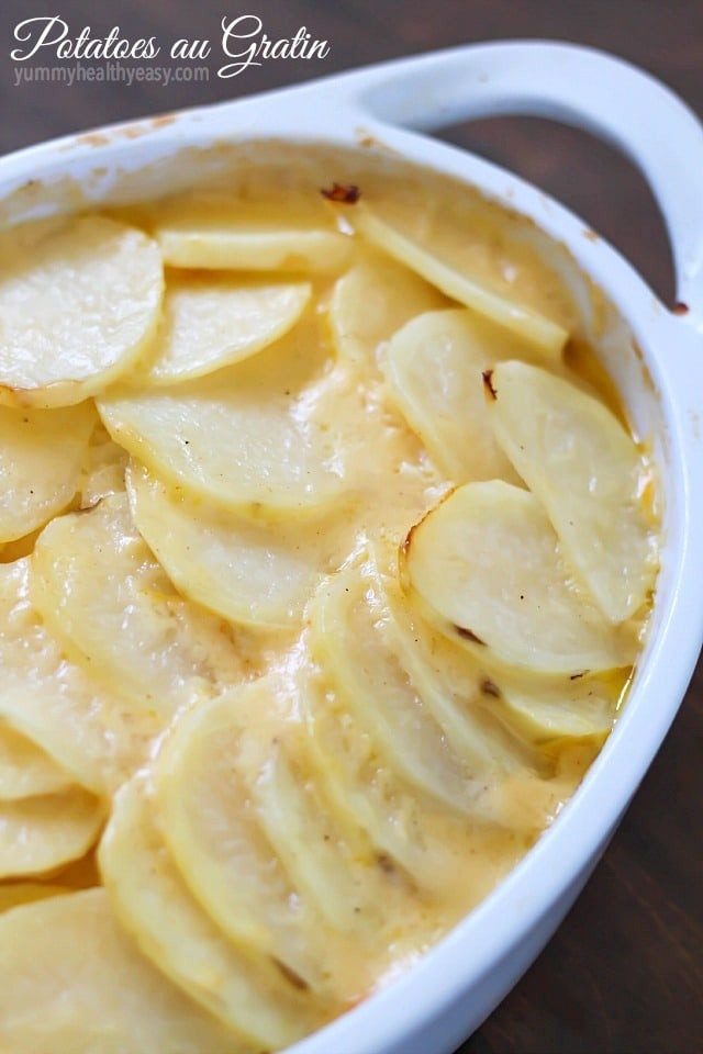 Healthy Au Gratin Potatoes
 Easy Homemade Cheesy Potatoes Au Gratin Yummy Healthy Easy