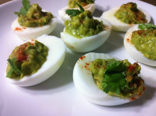 Healthy Avocado Deviled Eggs
 Paleo and Healthy Avocado Deviled Eggs