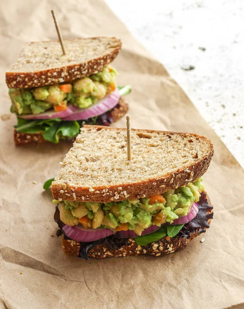 Healthy Avocado Sandwich Recipes
 MASHED CHICKPEA & AVOCADO SANDWICH THE SIMPLE VEGANISTA