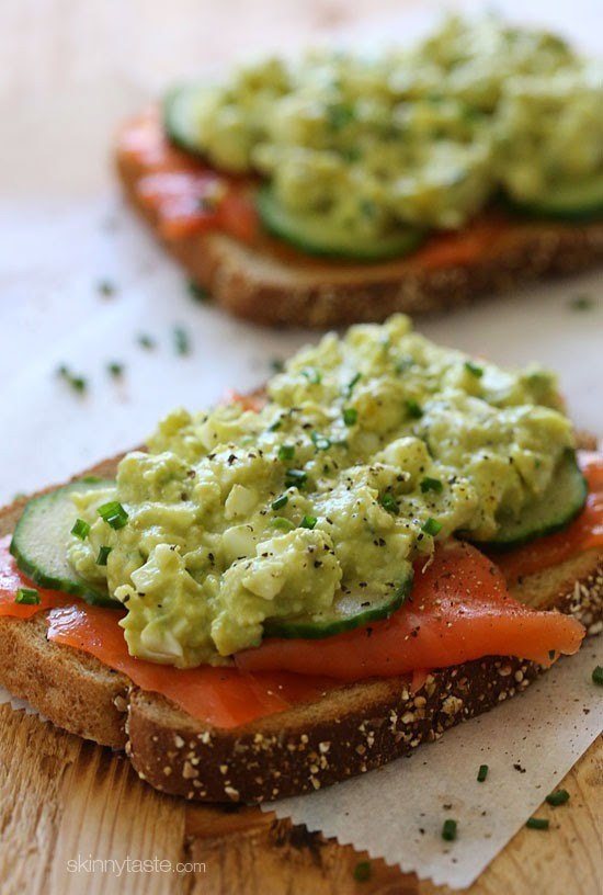 Healthy Avocado Sandwich Recipes
 Healthy Avocado Egg Salad and Salmon Sandwich