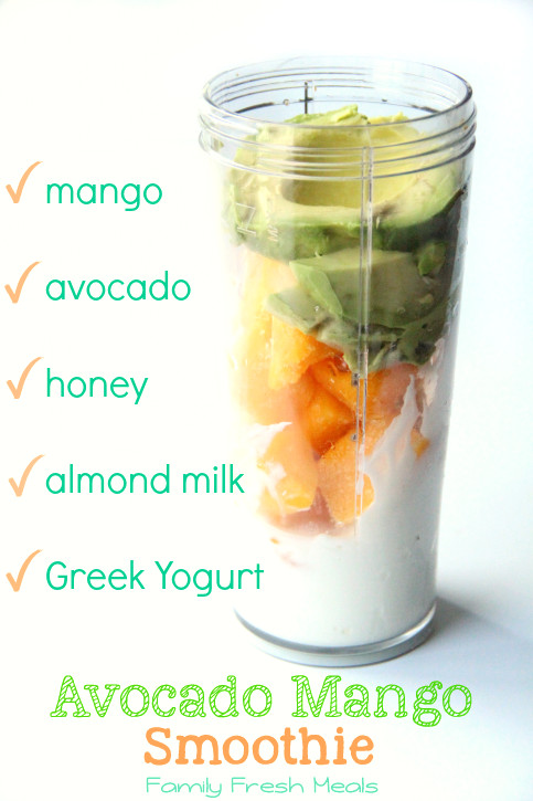 Healthy Avocado Smoothie Recipes
 Avocado Mango Smoothie Family Fresh Meals