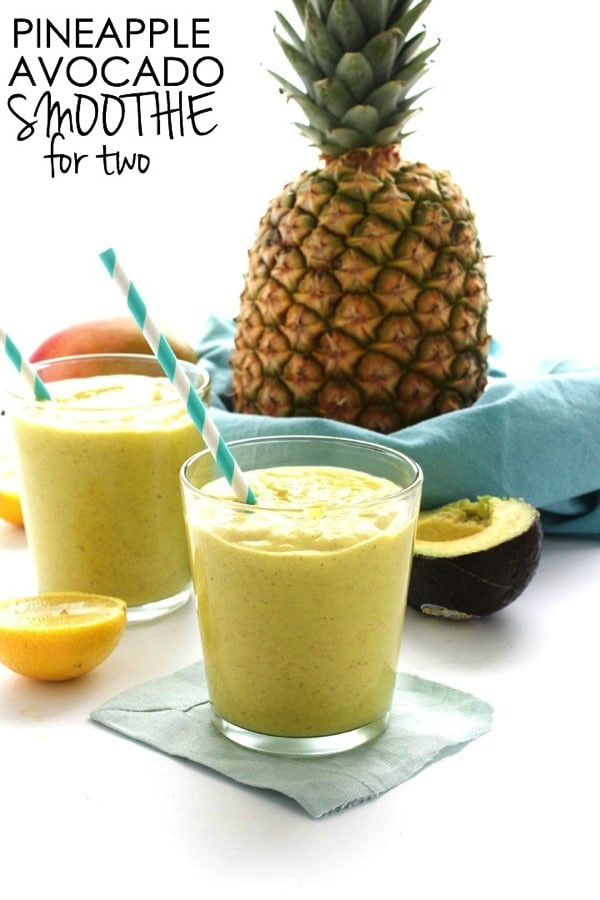 Healthy Avocado Smoothie Recipes
 Pineapple Avocado Smoothie for Two The Almond Eater