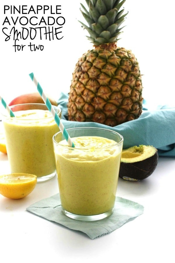 Healthy Avocado Smoothie Recipes the Best Pineapple Avocado Smoothie for Two the Almond Eater