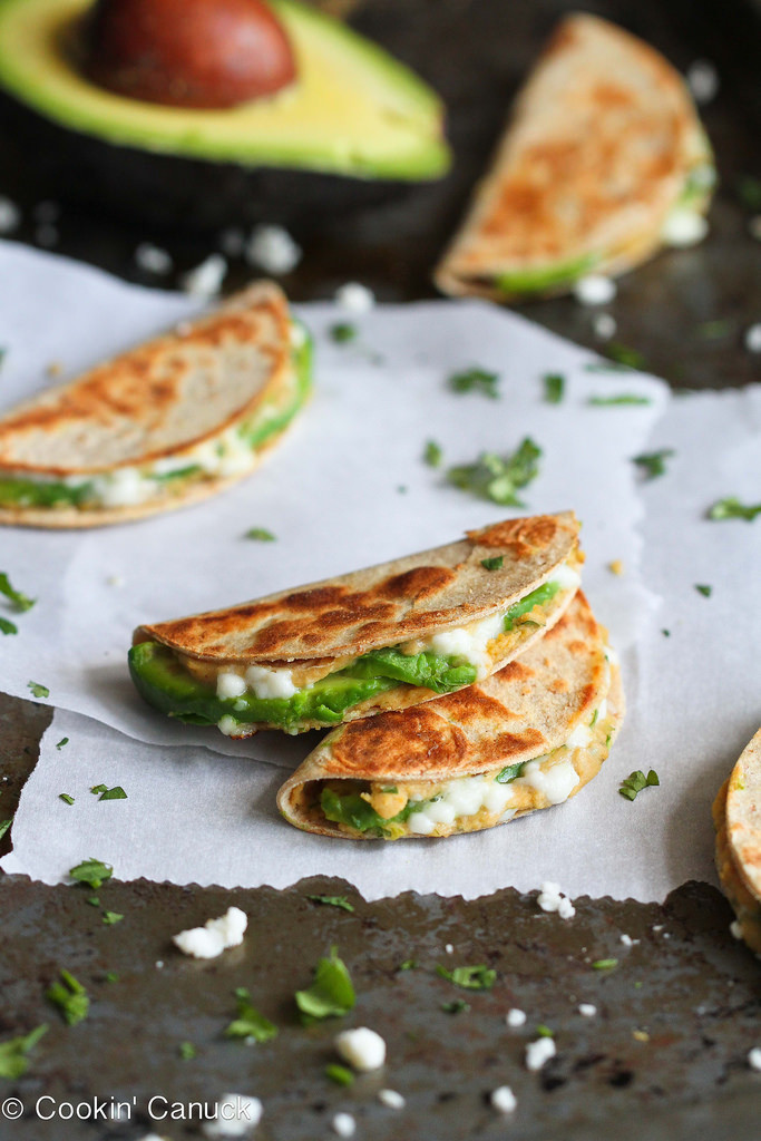 Healthy Avocado Snacks
 Mini Avocado & Hummus Quesadilla Recipe Healthy Snack