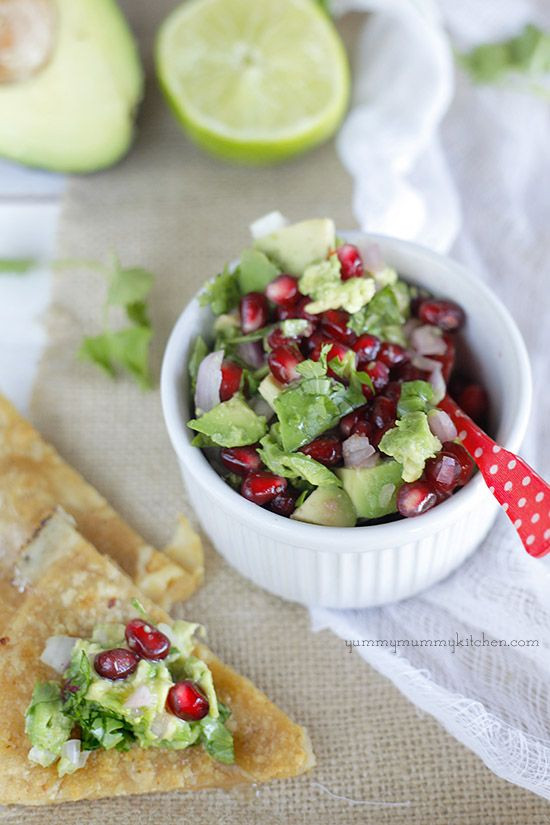 Healthy Avocado Snacks
 Pomegranates Salsa and Avocado on Pinterest