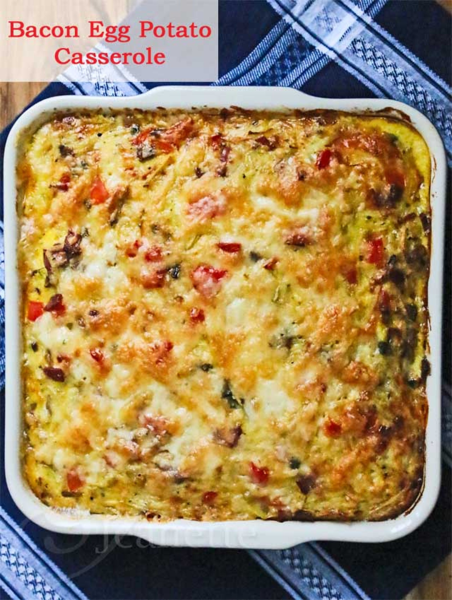 Healthy Bacon Breakfast the Best Healthy Bacon Egg Potato Breakfast Casserole Recipe 2