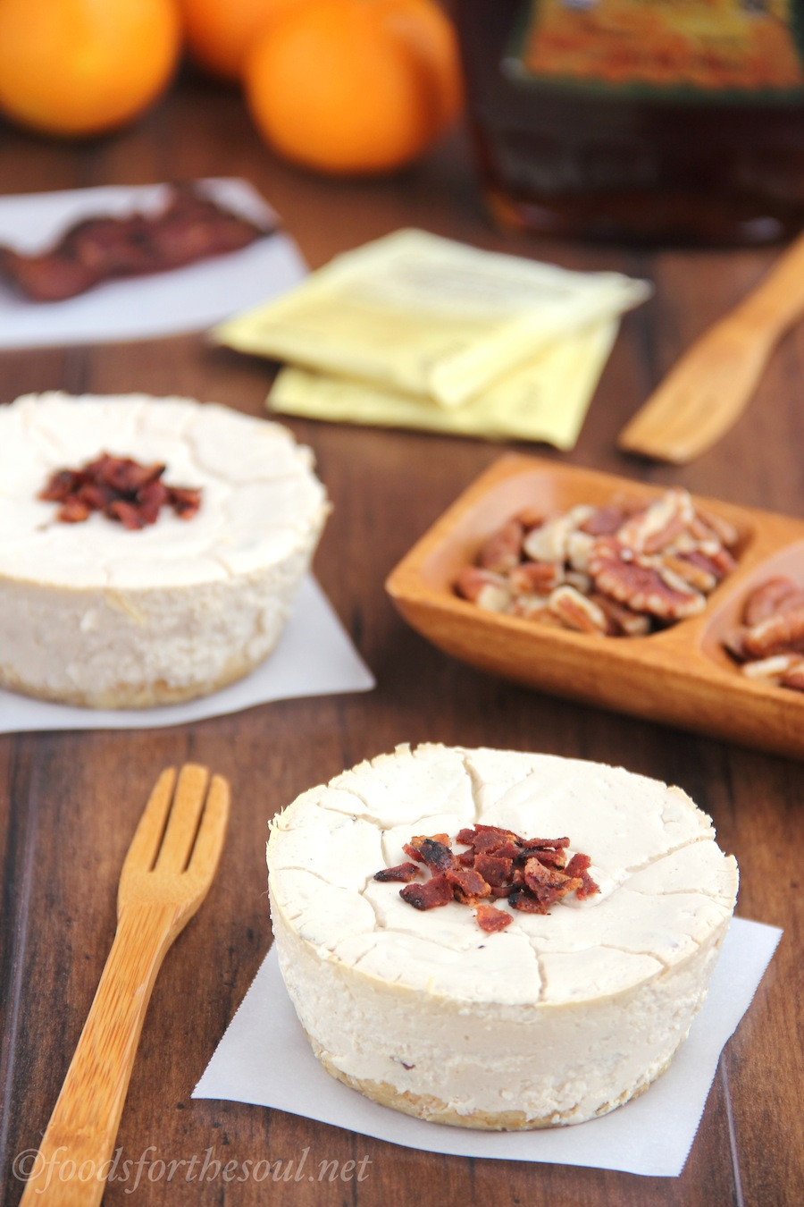 Healthy Bacon Breakfast
 Maple Bacon Breakfast Cheesecakes