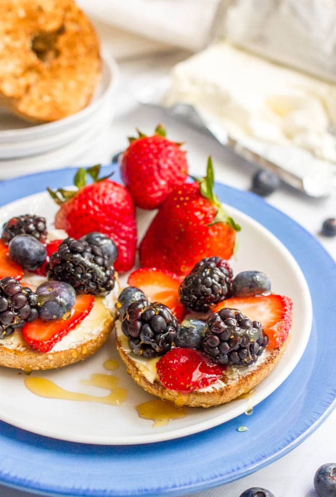 Healthy Bagel Breakfast
 Healthy bagel toppings 4 ways Family Food on the Table