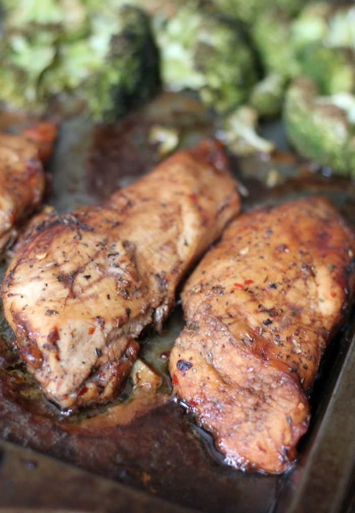 Healthy Baked Chicken And Broccoli
 Healthy Baked Balsamic Honey Chicken with Broccoli