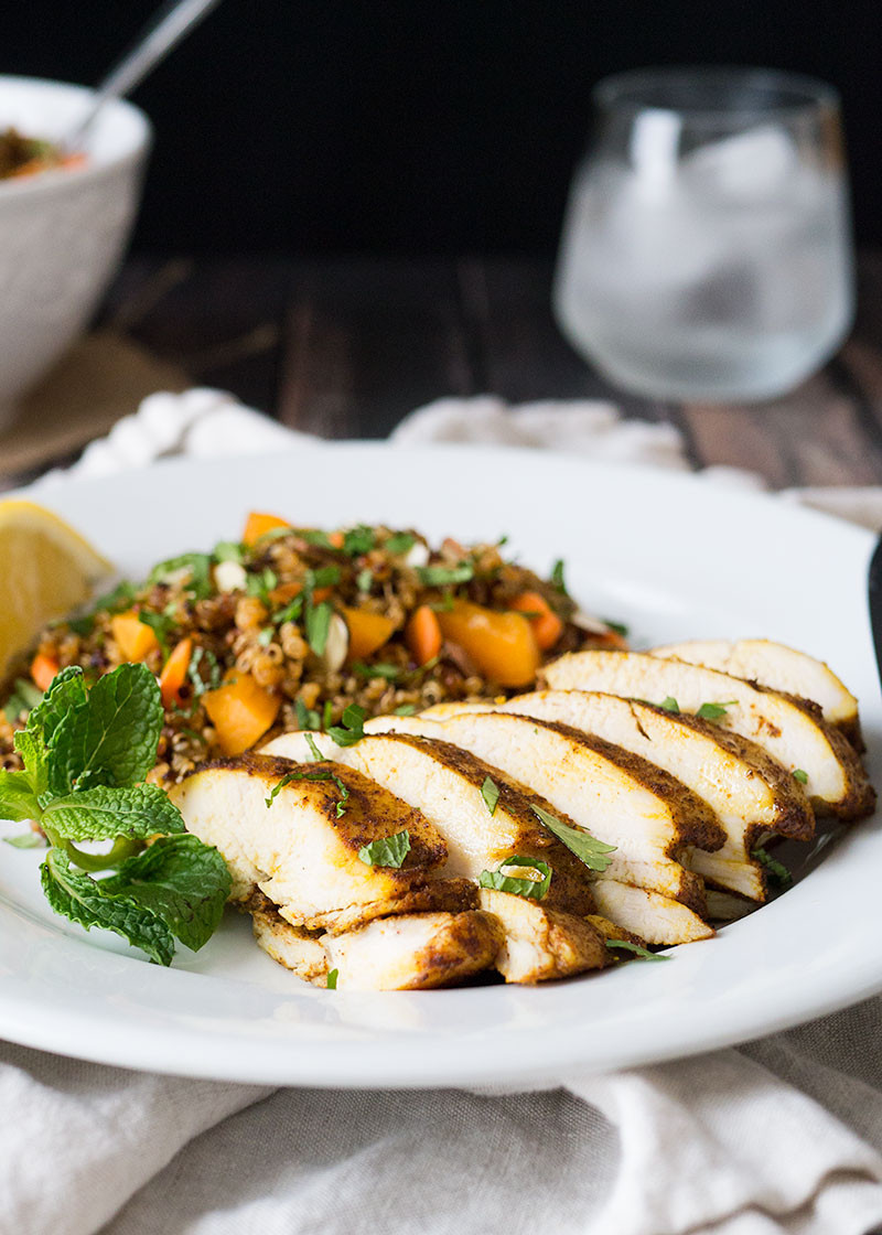 Healthy Baked Chicken Breast Recipes
 Moroccan Chicken Breast Recipe with Quinoa Salad Mid