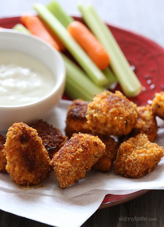 Healthy Baked Chicken Nuggets
 Baked Buffalo Chicken Nug s