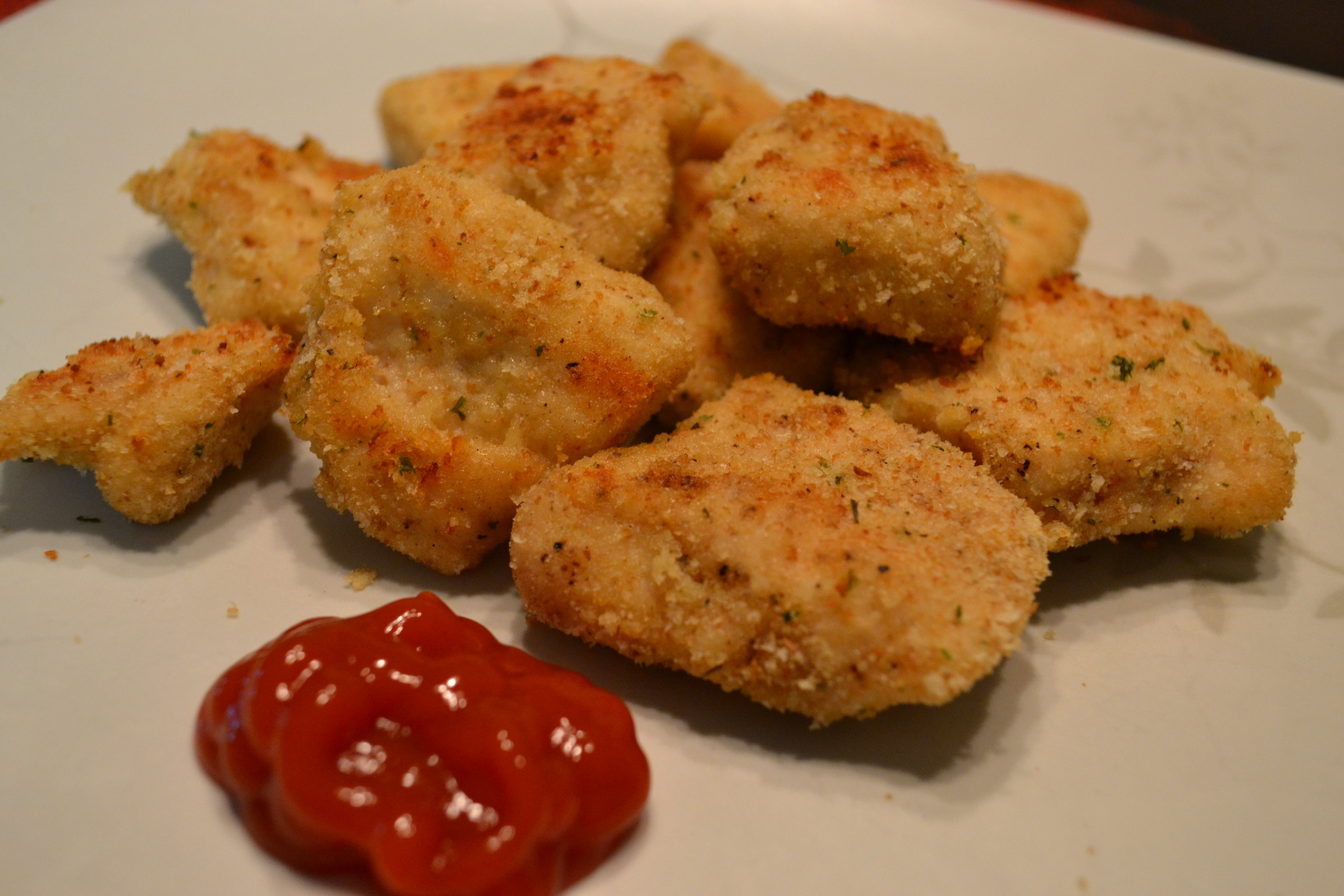 Healthy Baked Chicken Nuggets
 Healthy Baked Chicken Nug s