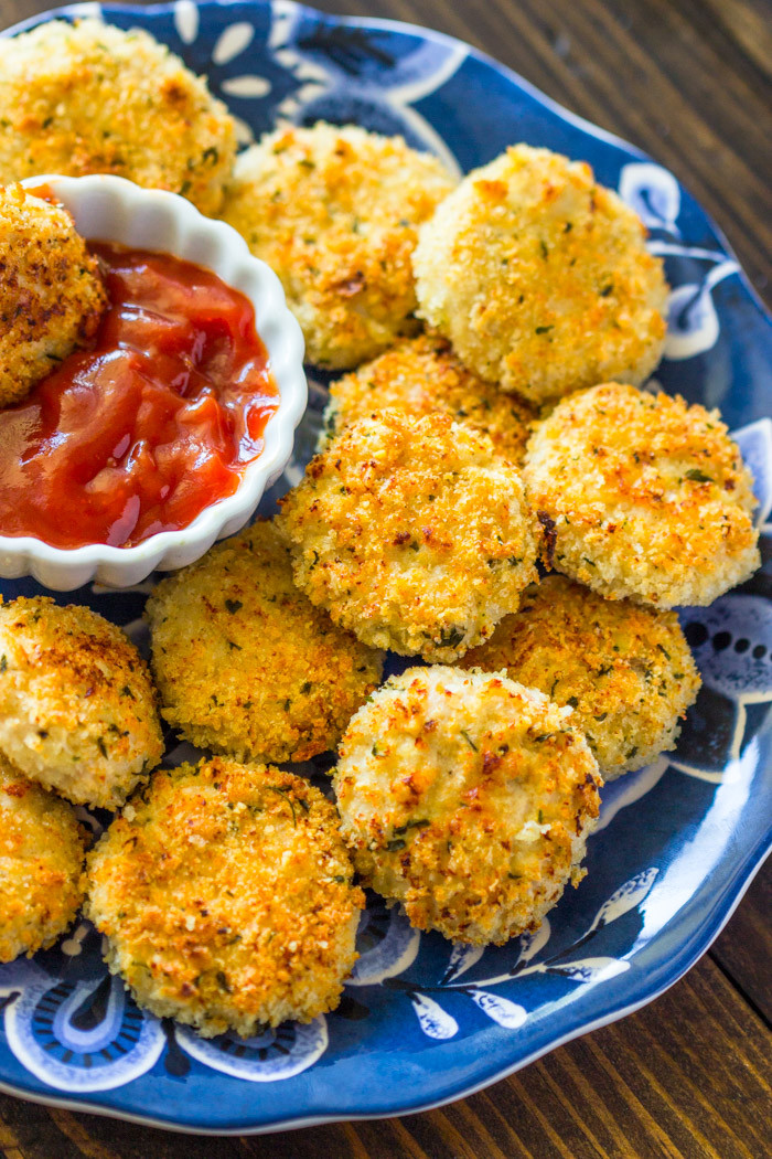 Healthy Baked Chicken Parmesan
 Healthy Baked Parmesan Chicken Nug s