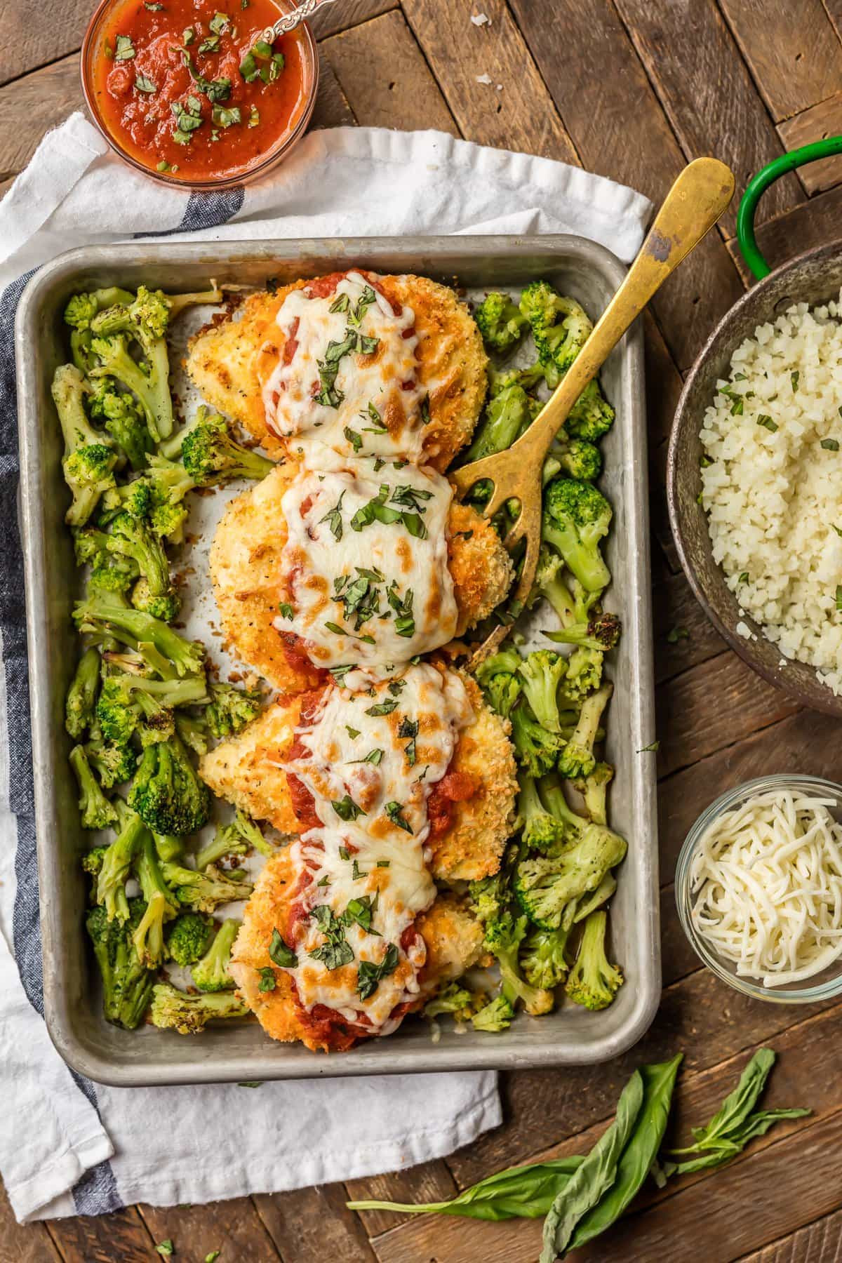 Healthy Baked Chicken Parmesan
 Sheet Pan Chicken Parmesan The Cookie Rookie