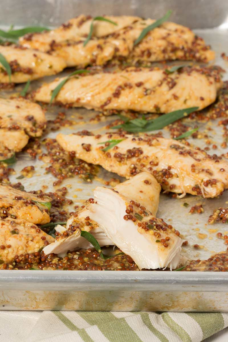 Healthy Baked Chicken Tenders
 Mustard Baked Chicken Tenders