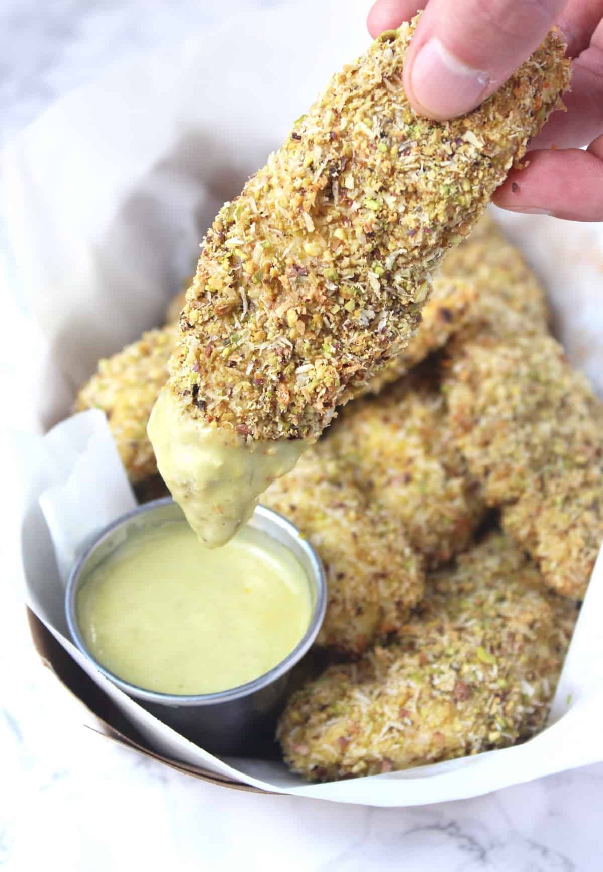 Healthy Baked Chicken Tenders No Breading
 Pistachio Coconut Baked Chicken Tenders Eat the Gains