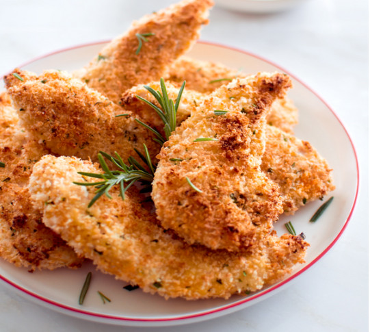 Healthy Baked Chicken Tenders
 Baked Chicken Tenders Recipe with Rosemary & Parmesan