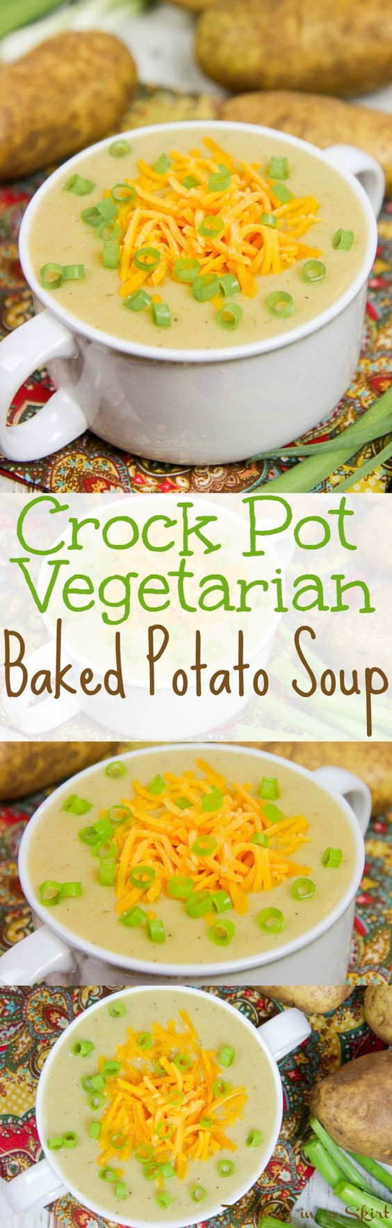 Healthy Baked Potato Soup
 Healthy Ve arian Crock Pot Baked Potato Soup recipe A