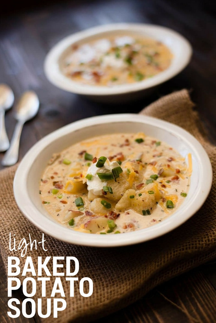 Healthy Baked Potato Soup
 10 Healthy Soup Recipes • A Sweet Pea Chef