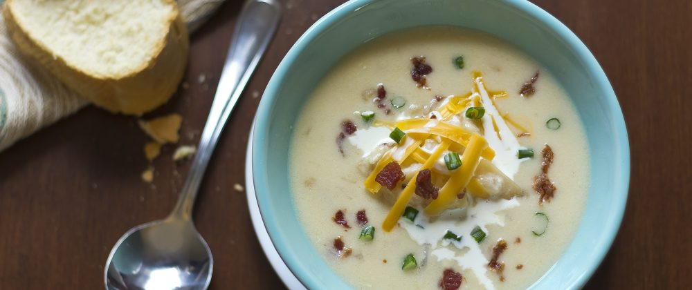 Healthy Baked Potato Soup
 Healthy Loaded Baked Potato Soup Recipe