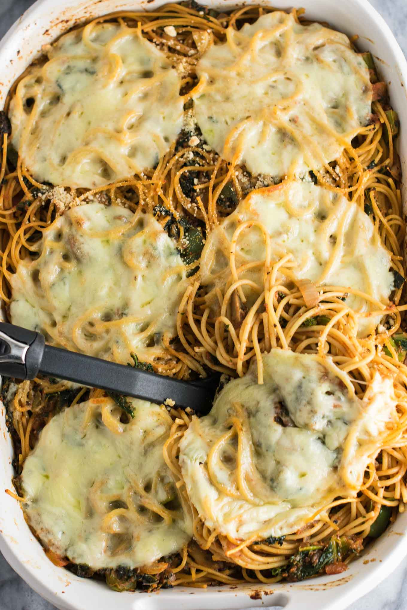 Healthy Baked Spaghetti
 Healthy Baked Spaghetti Recipe with mushrooms bell