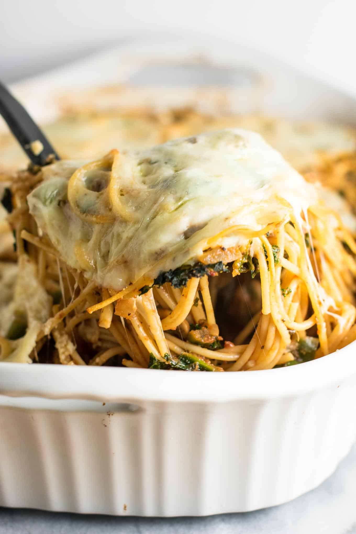 Healthy Baked Spaghetti
 Healthy Baked Spaghetti Recipe with mushrooms bell