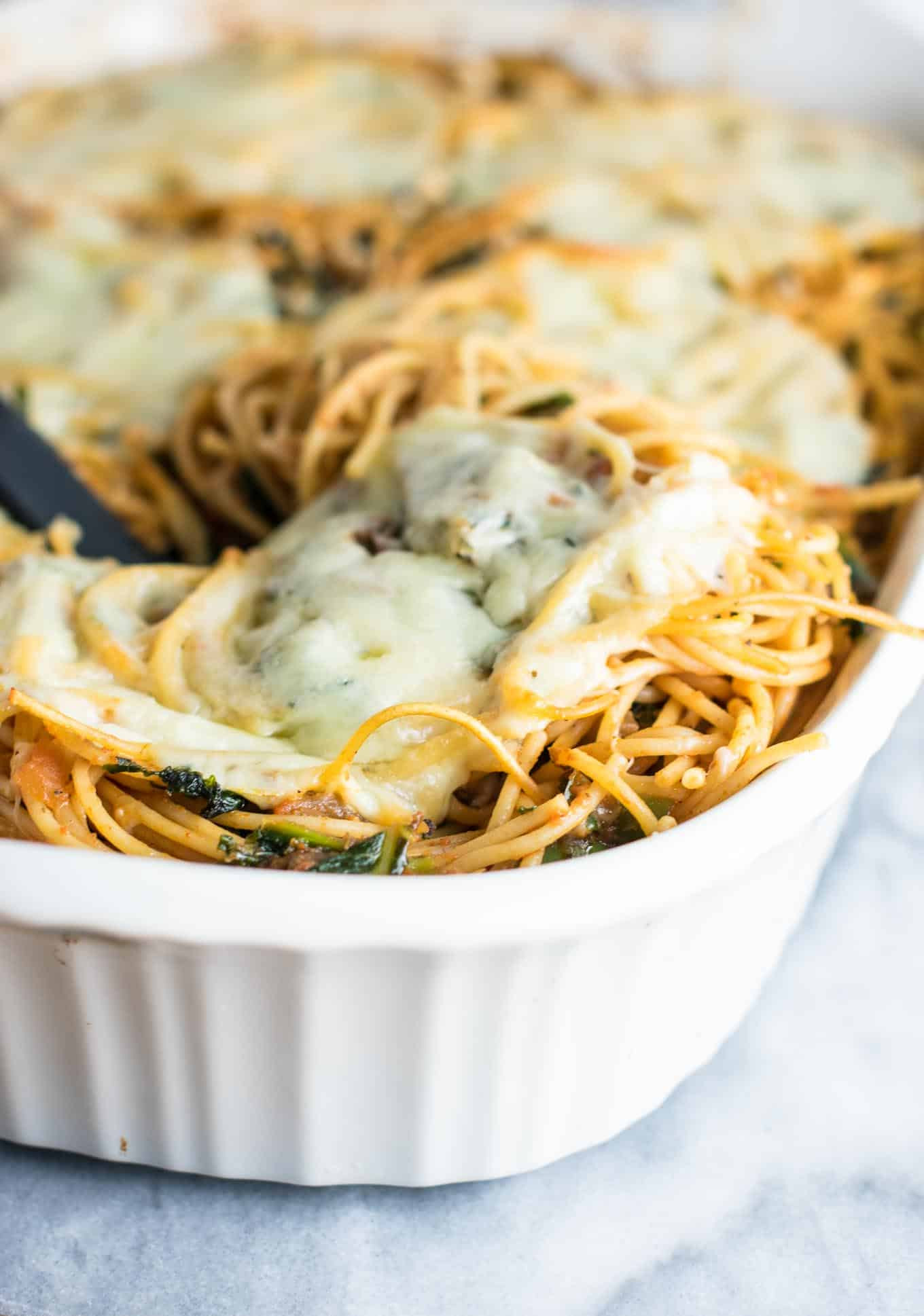 Healthy Baked Spaghetti
 Healthy Baked Spaghetti Recipe with mushrooms bell