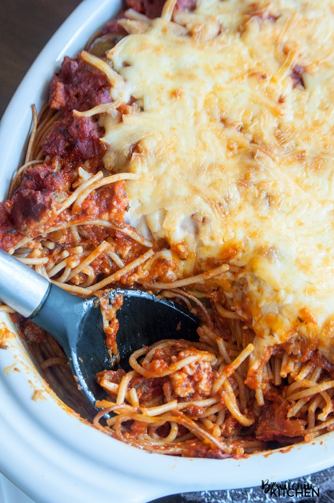 Healthy Baked Spaghetti
 Skinny Baked Spaghetti Healthy & Hearty