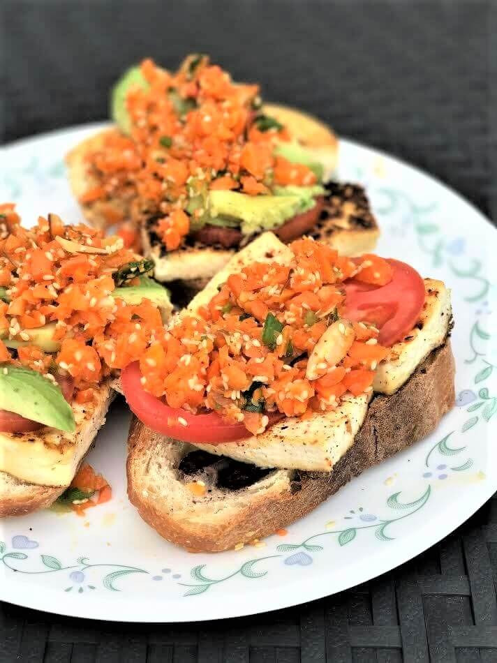 Healthy Baked Tofu Recipes
 Carrot Slaw and Baked Tofu Crostini Recipe HealthyGreenSavvy