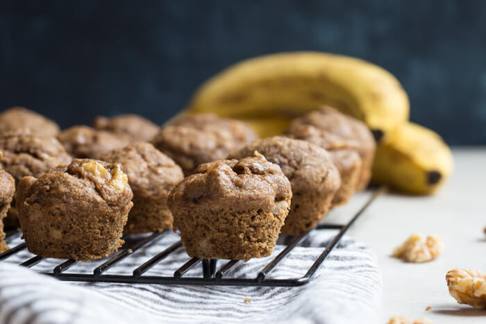 Healthy Banana Bread Muffin Recipe
 Healthy Banana Bread Muffins with Walnuts