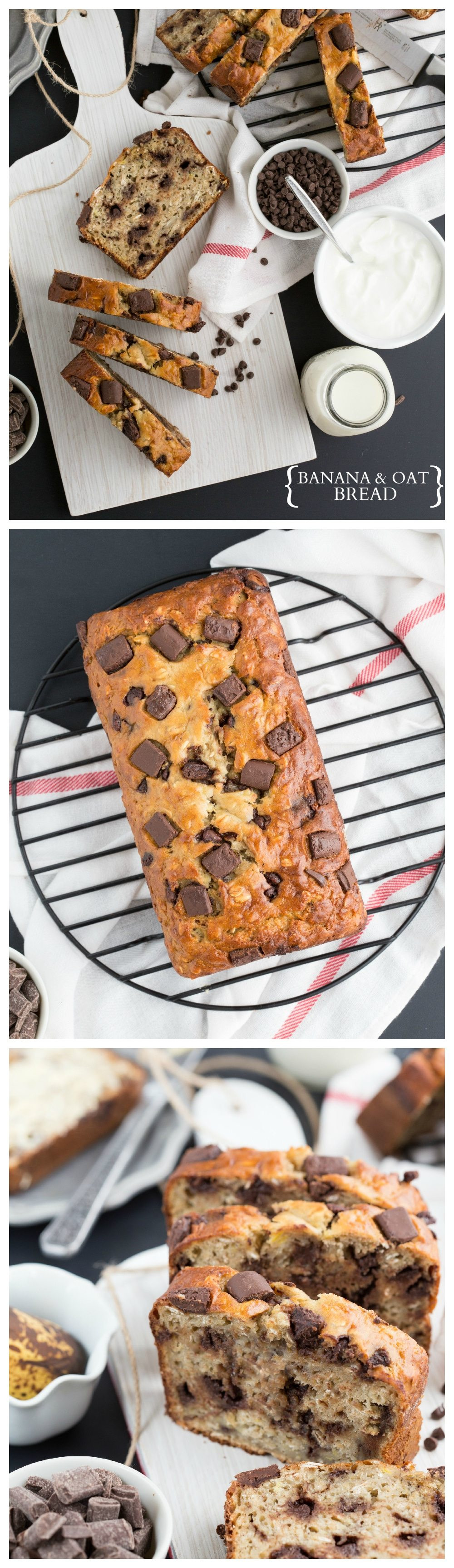 Healthy Banana Bread with Oats the top 20 Ideas About Greek Yogurt Banana &amp; Oat Bread Chelsea S Messy Apron