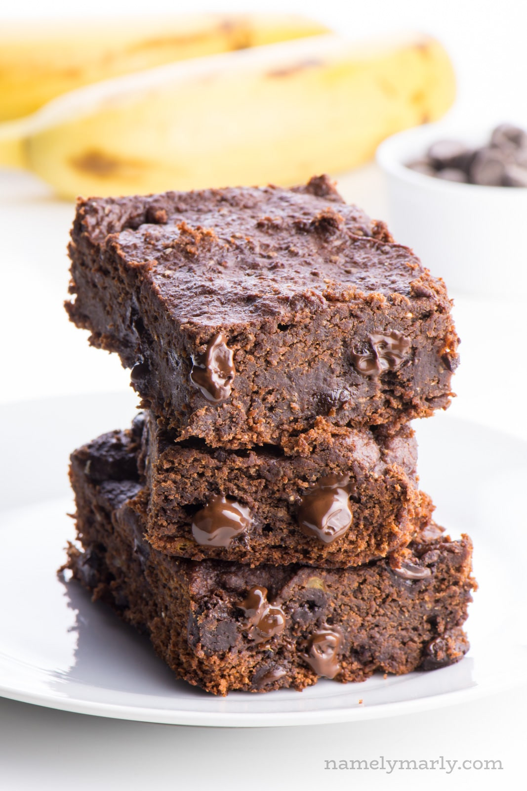 Healthy Banana Brownies
 Chocolate Banana Brownies Namely Marly