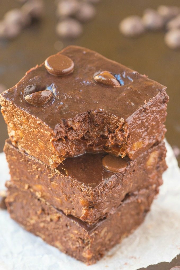 Healthy Banana Brownies
 Healthy 2 Ingre nt Flourless Brownies