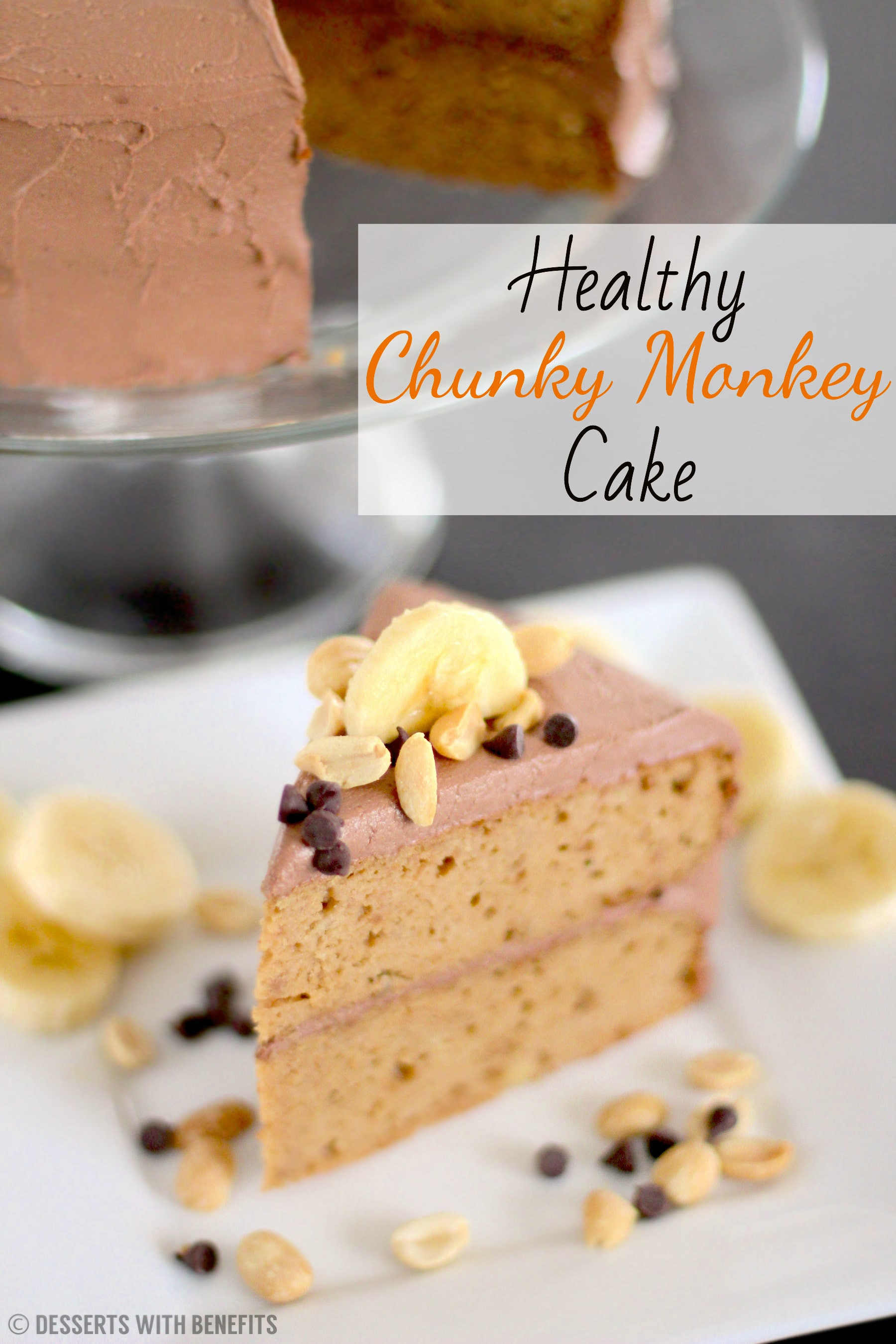 Healthy Banana Cake Recipe
 Desserts With Benefits Healthy Chunky Monkey Cake… aka
