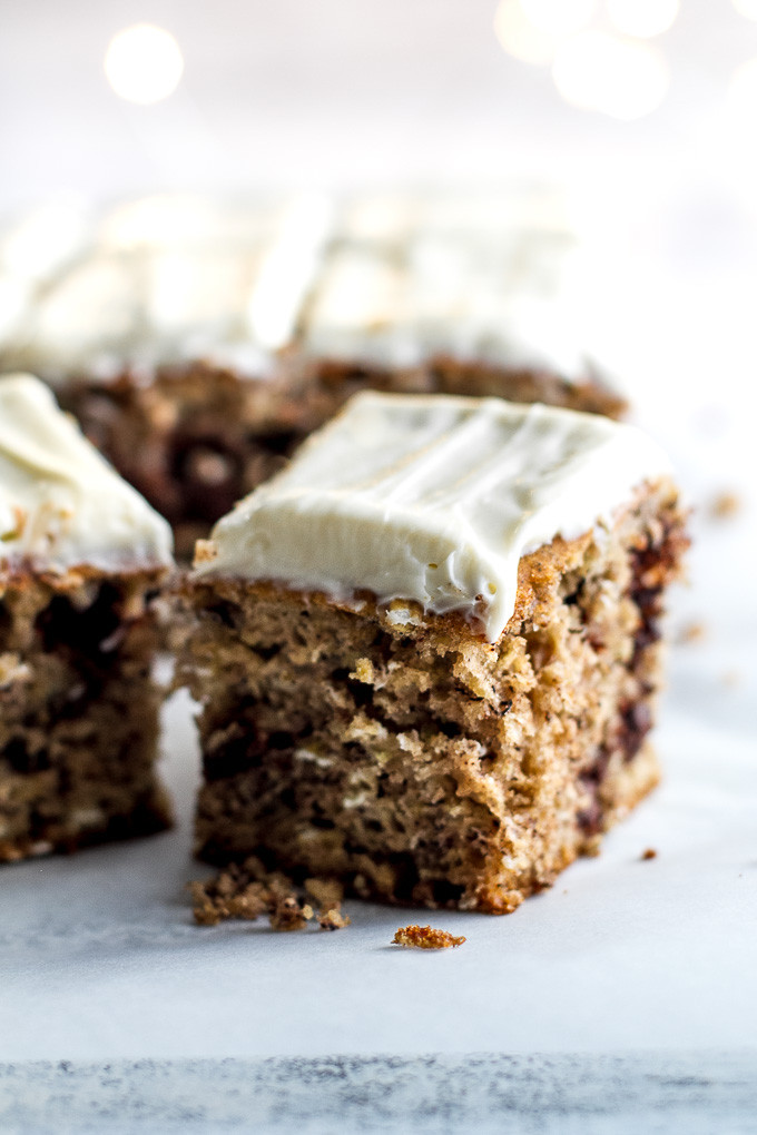 Healthy Banana Cake
 Healthy Banana Cake with Cream Cheese Frosting