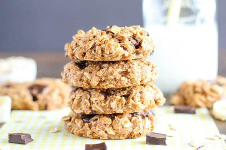 Healthy Banana Cookie Recipes
 Healthy Chocolate Chunk Banana Oatmeal Cookies