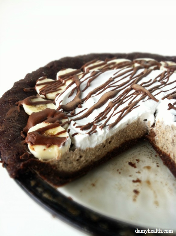 Healthy Banana Cream Pie
 Healthy Chocolate Banana Cream Pie GF Raw and Vegan