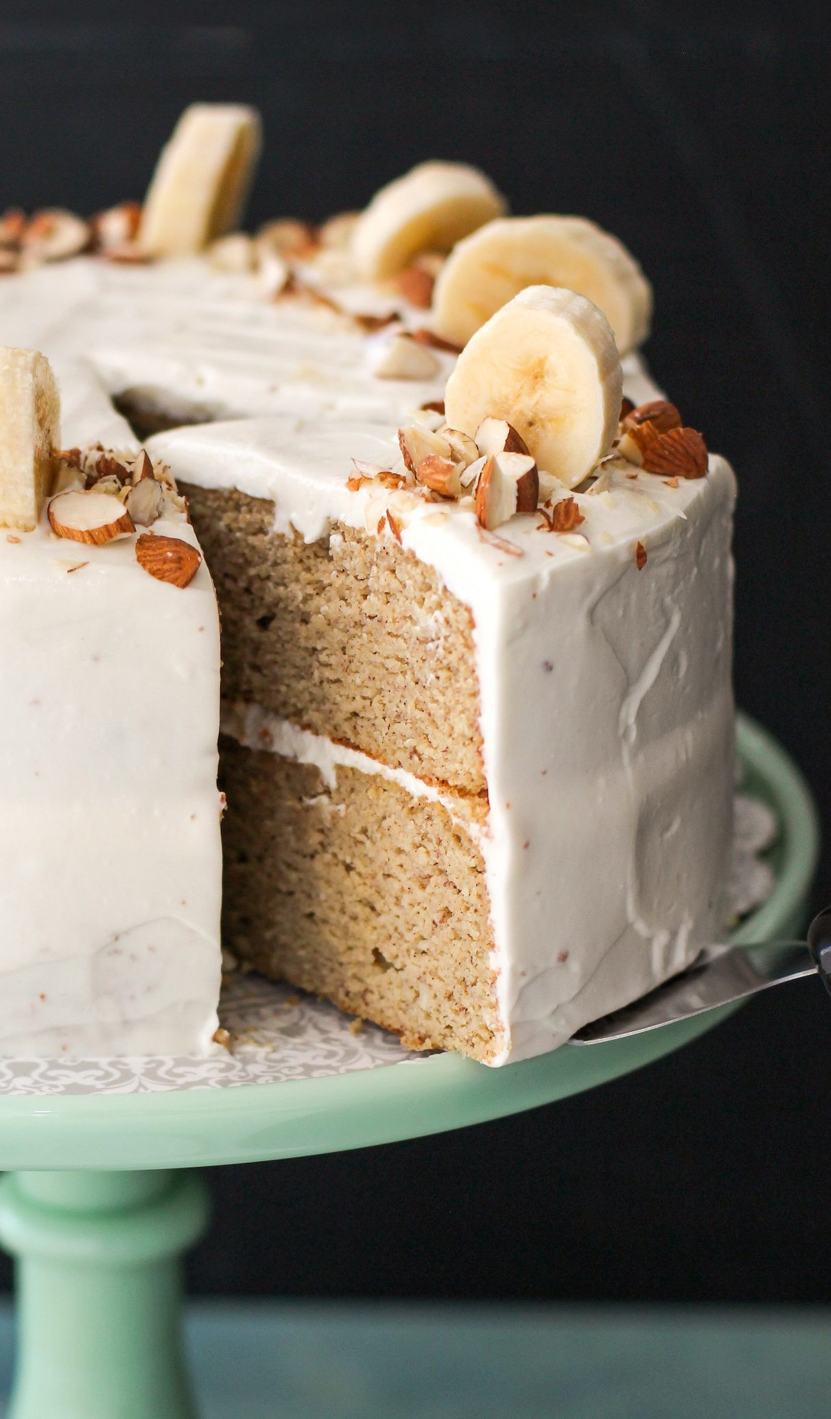 Healthy Banana Dessert
 Gluten Free Healthy Banana Cake with Cream Cheese Frosting