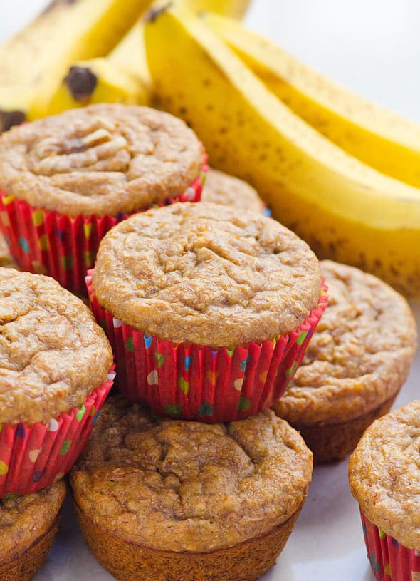 Healthy Banana Muffin Recipes
 Healthy Banana Muffins iFOODreal Healthy Family Recipes