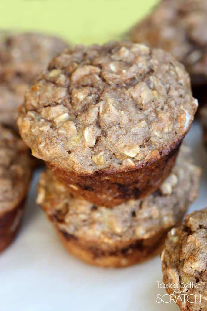 Healthy Banana Muffins With Applesauce
 healthy banana oatmeal muffins with applesauce